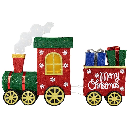 Northlight 48" Pre-Lit Train with Presents Indoor/Outdoor Decoration with Warm White LED Lights | Michaels®